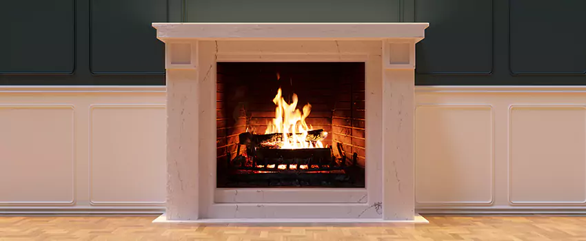 Open Flame Wood-Burning Fireplace Installation Services in Floral Park, New York