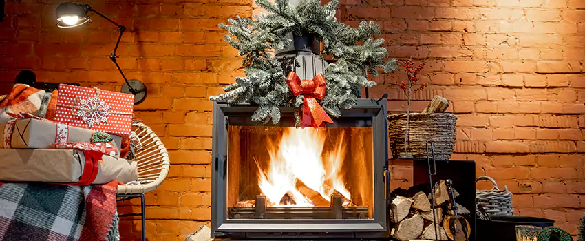 Travis Industries Linear Gas Fireplace Installation in Floral Park, New York