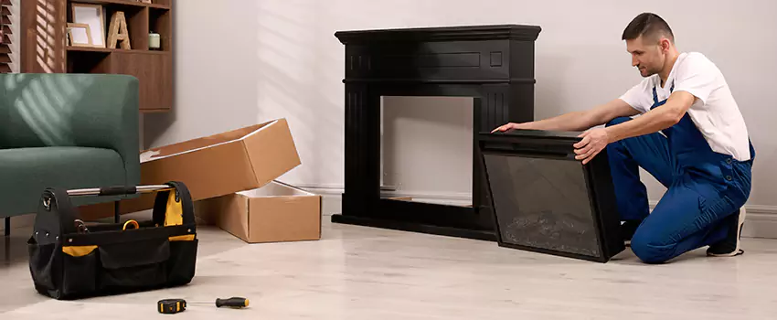 Old Rusted Metal Fireplace Repair And Replacement in Floral Park, NY