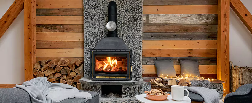 Thelin Hearth Products Direct Vent Gas Stove Fireplace Inspection in Floral Park, New York